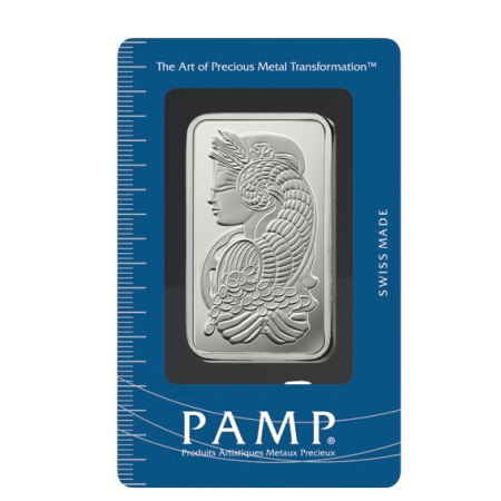 Image of 1 Oz PAMP Suisse Lady Fortuna Silver Minted Bar