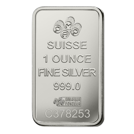 1 Oz PAMP Suisse Lady Fortuna Silver Minted Bar Image of 1 Oz PAMP Suisse Lady Fortuna Silver Minted Bar