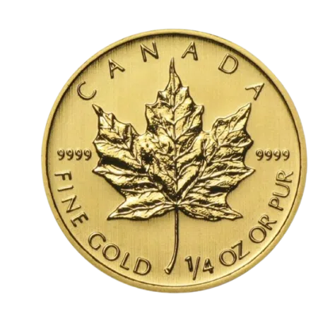 1/4 Oz Canadian Gold Maple Leaf Coin Year 2014