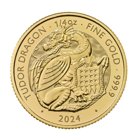 Royal Tudor Beasts 2024 Tudor Dragon 1/4 Oz Gold Bullion Coin