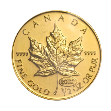 1/2 Toz Canadian Gold Maple 1999