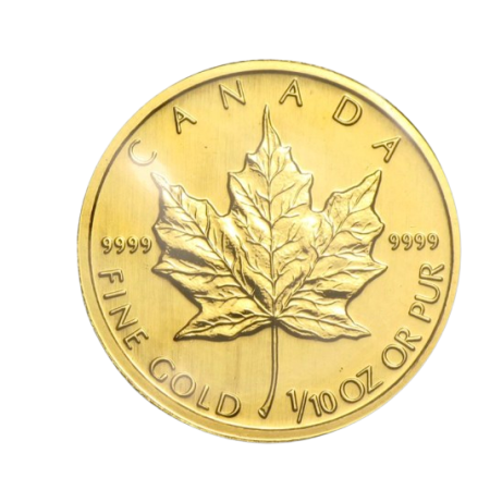 Image of 1/10 Oz Gold Maple Leaf Coin 1992