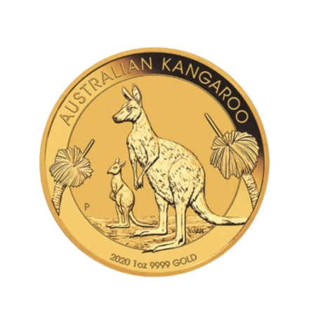 Image of 1 Oz Australian Kangaroo 99.99% Gold Coin 2020