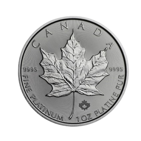 1 Oz Canada Maple Leaf .9995 Platinum Coin BU 2018