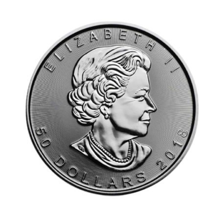1 Oz Canada Maple Leaf .9995 Platinum Coin BU 2018 Image of 1 Oz Canada Maple Leaf .9995 Platinum Coin BU 2018