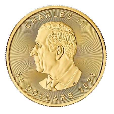 1 Toz Canadian Gold Maple Year 2025 Image of 1 Toz Canadian Gold Maple Year 2025