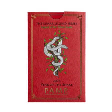 1 Oz PAMP Suisse Lunar Year of the Snake Gold Minted Bar (In Assay CertiCard) Image of 1 Oz PAMP Suisse Lunar Year of the Snake Gold Minted Bar (In Assay CertiCard)