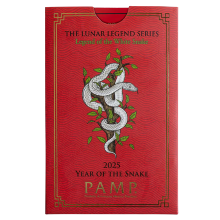 1 Oz PAMP Suisse Lunar Year of the Snake Silver Minted Bar (In Assay CertiCard) Image of 1 Oz PAMP Suisse Lunar Year of the Snake Silver Minted Bar (In Assay CertiCard)