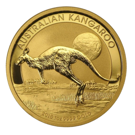Image of 1 Oz Australian Kangaroo Gold Coin BU 2015