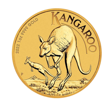 1 Oz Australian Kangaroo Gold Coin BU 2022