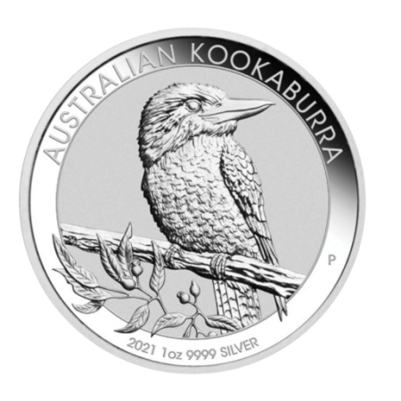 Image of 1 Oz Australian Kookaburra Silver Coin Year 2021