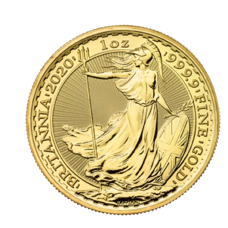 Image of 1 Oz UK Britannia Gold Coin 2020