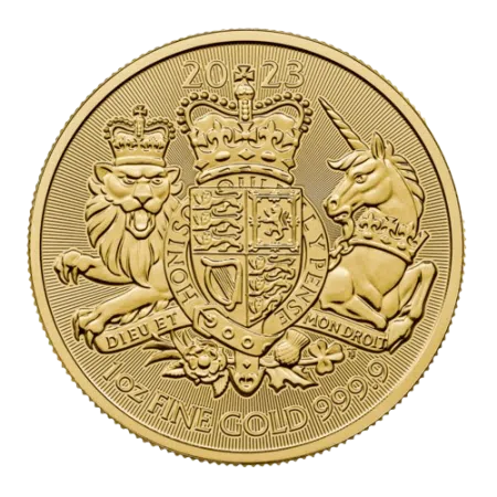 Image of 1 Oz United Kingdom Royal Arms Gold Coin 2023