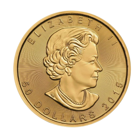 Image of 1 Toz Canadian Gold Maple Year 2015