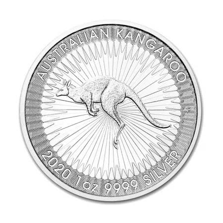 1 Oz Australian Kangaroo .9999% Fine Silver Coin 2020