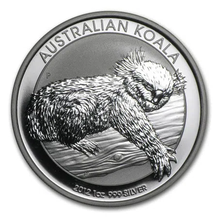 Image of 1 Oz Australia Koala .999% Fine Silver Coin BU 2012