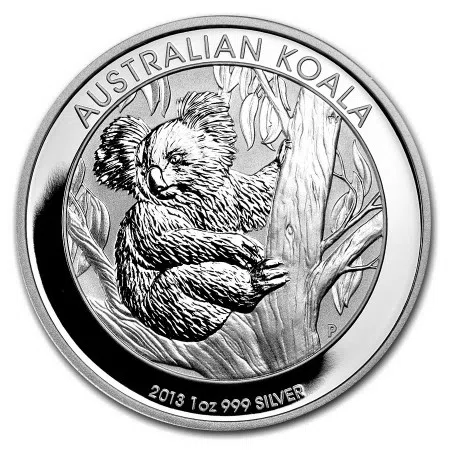 Image of 1 Oz Australia Koala .999% Fine Silver Coin BU 2013 