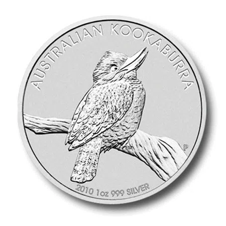 1 Oz Australian Kookaburra Silver Coin Year 2010