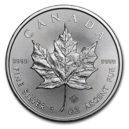 1 Oz Canadian Maple Leaf .9999% Fine Silver Coin 2014