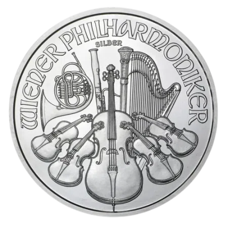 1 Oz Austrian Philharmonic .999% Fine Silver Coin 2022