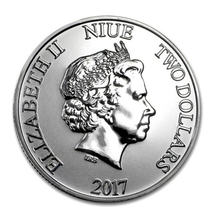 Image of 1 oz Niue Disney Mickey Mouse "Steamboat Willie" .999% Fine Silver Coin BU 2017