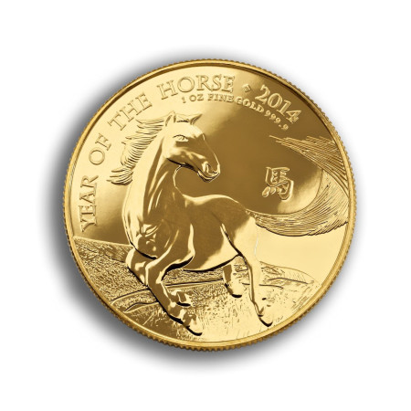 Image of Lunar Year of the Horse 2014 UK 1oz Gold Bullion coin