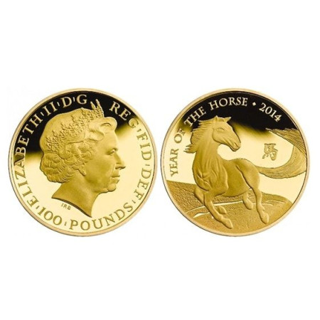Image of Lunar Year of the Horse 2014 UK 1oz Gold Bullion coin