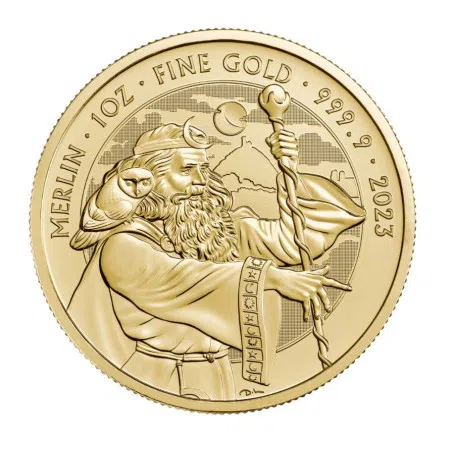 Image of 1oz 2023 Mythical Merlin Gold Coin | UK Royal Mint 