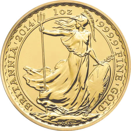 1 Oz Britannia Gold Coin Year 2014