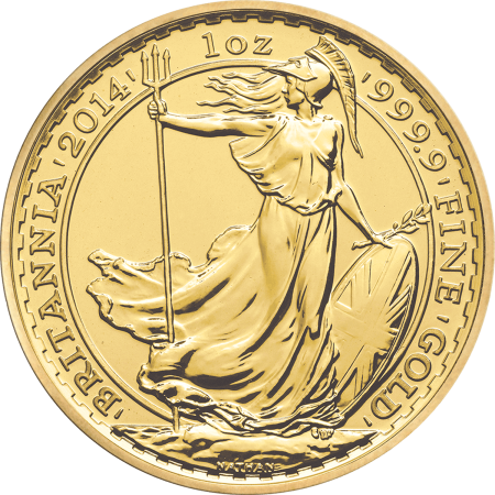 1 Oz Britannia Gold Coin Year 2014