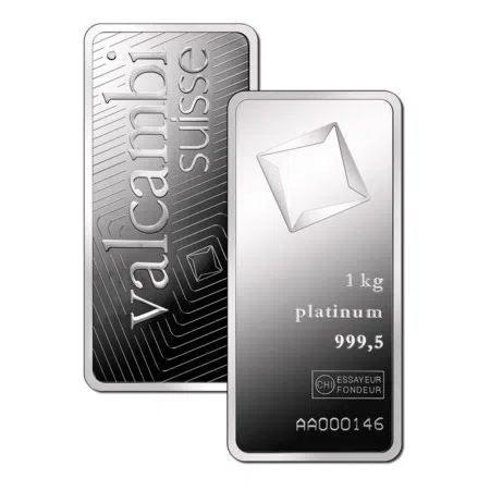 Image of 1 Kilo Platinum Valcambi Bar 