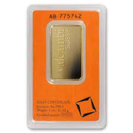 Image of 1 Oz Valcambi Gold Minted Bar