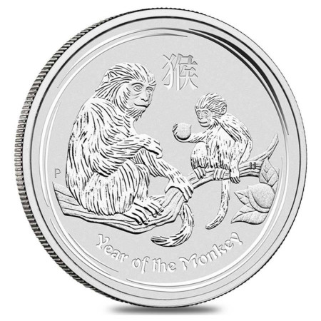 Image of Australian Lunar Series II 2016 1 Oz Year of the Monkey Silver Coins