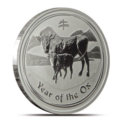 2009 Australia 1 oz Silver Year of the Ox BU Image of 2009 Australia 1 oz Silver Year of the Ox BU