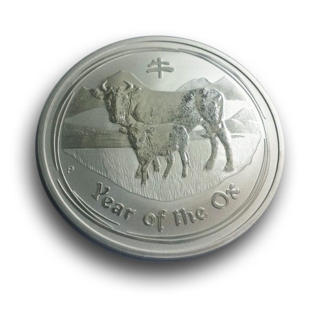 2009 Australia 1 oz Silver Year of the Ox BU Image of 2009 Australia 1 oz Silver Year of the Ox BU