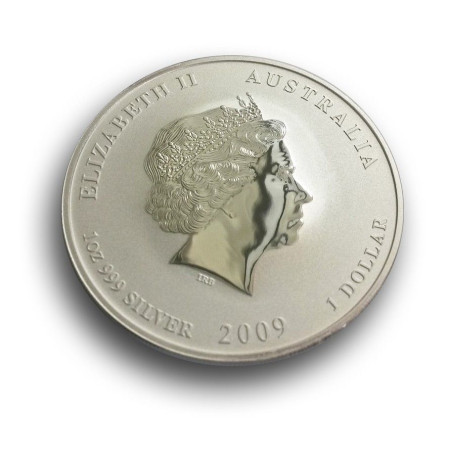 2009 Australia 1 oz Silver Year of the Ox BU Image of 2009 Australia 1 oz Silver Year of the Ox BU