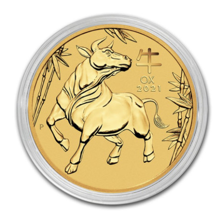 Year 2021 Australia 1 oz Gold Lunar Ox BU (Series III) Image of Year 2021 Australia 1 oz Gold Lunar Ox BU (Series III)