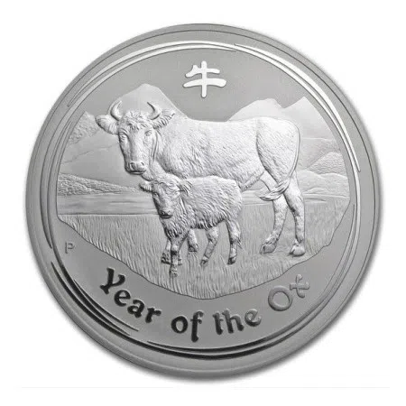 Image of 2009 Australia 1 oz Silver Year of the Ox BU