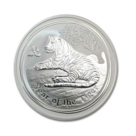 1 Oz Australian Year of the Tiger .999% Fine Silver Coin (2010) Series II