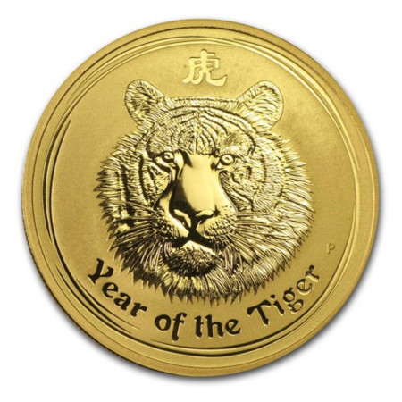 Image of 2010 Australia 1oz Gold Lunar Tiger BU .9999% (Series II) coin