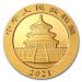 Image of 30 gram Chinese Panda Gold BU Coin 2021