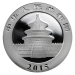 Image of 1 oz China Panda .999% Fine Silver Coin BU 2015 (In Capsule)
