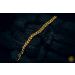 Image of Gold Cuban Link Twisted Bracelet 24k, 999%, 5mm, 21cm, 119.8g 