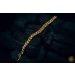 Image of Gold Cuban Link Twisted Bracelet 24k, 999%, 5mm, 21cm, 119.8g 