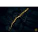 Image of Gold Cuban Link Twisted Bracelet 24k, 999%, 8mm, 17.5 cm, 45g