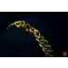 Image of Gold Cuban Link Twisted Bracelet 24k, 999%, 5mm, 21cm, 119.8g 