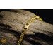 Image of Gold Cuban Link Twisted Chain Necklace 24k, 999%, 1.5mm, 64.5cm, 101.5 gram
