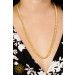 Image of Gold Cuban Link Twisted Chain Necklace 24k, 999%, 1.5mm, 64.5cm, 101.5 gram