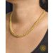 Image of Gold Cuban Link Twisted Chain Necklace 24k, 999%, 2mm, 48cm, 129.3 gram