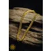 Image of Gold Cuban Link Twisted Chain Necklace 24k, 999%, 1.5mm, 64.5cm, 101.5 gram